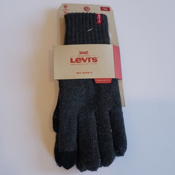 Levi's Mens Touchscreen Knit Glove - Picture 2 of 3
